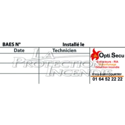 Customized verification label for BAES