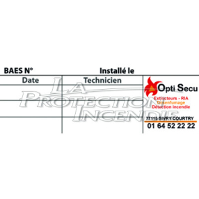 Customized verification label for BAES