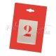 Numbering stencil