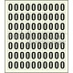 Sheet of 70 adhesive stickers number 0