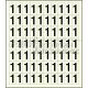Sheet of 70 adhesive stickers number 1