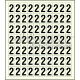 Sheet of 70 adhesive stickers number 2