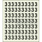 Sheet of 70 adhesive stickers number 3 Sheet of 70 adhesive stickers number 3