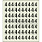 Sheet of 70 adhesive stickers number 4