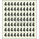 Sheet of 70 adhesive stickers number 4