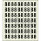 Sheet of 70 number 8 adhesive stickers