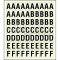 Sheet of 70 ABCDEF adhesive stickers Sheet of 70 ABCDEF adhesive stickers