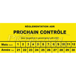 Transport label for fire extinguisher verification