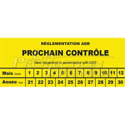 Transport label for fire extinguisher verification