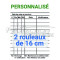 Personalized fire extinguisher verification label on roll
