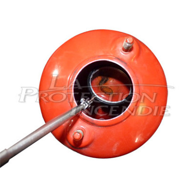 Telescopic inspection mirror with LED lighting