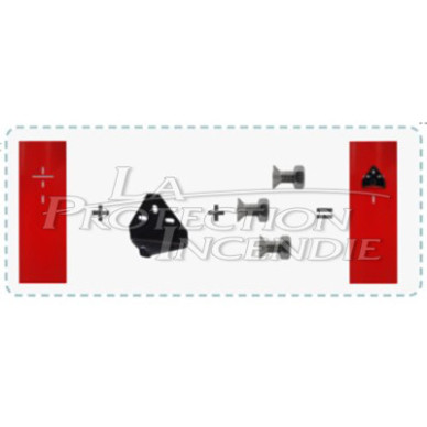 Versatile magnetic holder for attaching fire extinguishers