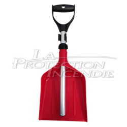 Telescopic shovel for absorbent tray