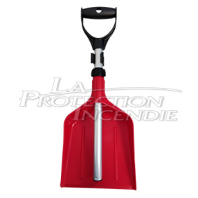 Telescopic shovel for absorbent tray