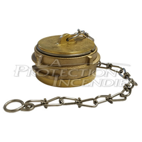 Locking cap for fire socket and DN 65 fittings