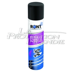 Aerosol peels off label