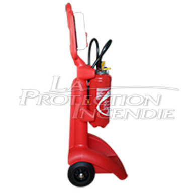 Safety trolley with radio alarm