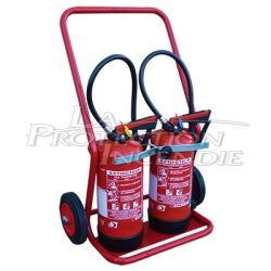 Hand truck for 2 fire extinguishers