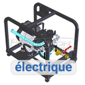 Illustration 3D pompe d'épreuve électrique