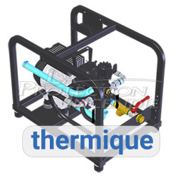 3D illustration Thermal test pump