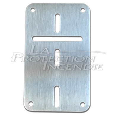 Fire extinguisher mounting plate