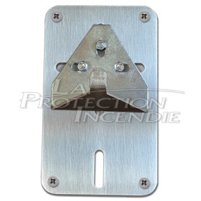 Fire extinguisher mounting plate