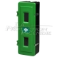 Green door cabinet for safety shower - Keyless
