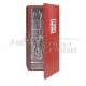 Fire extinguisher heating cabinet