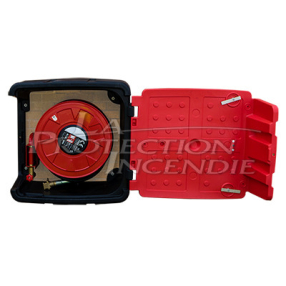 Polyethylene resin box for fire hose reels