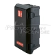 6L/Kg Black Fire Extinguisher Cabinet with Clips - Lockable