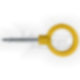 Yellow safety pin ROT FUSION