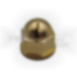Brass acorn nut