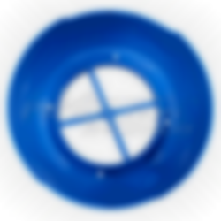 Socle embase bleu D160 EUROFEU