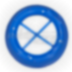 Socle embase bleu D160 EUROFEU