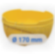 Socle embase jaune EUROFEU