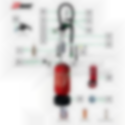 Spare parts for ROT Fusion fire extinguishers
